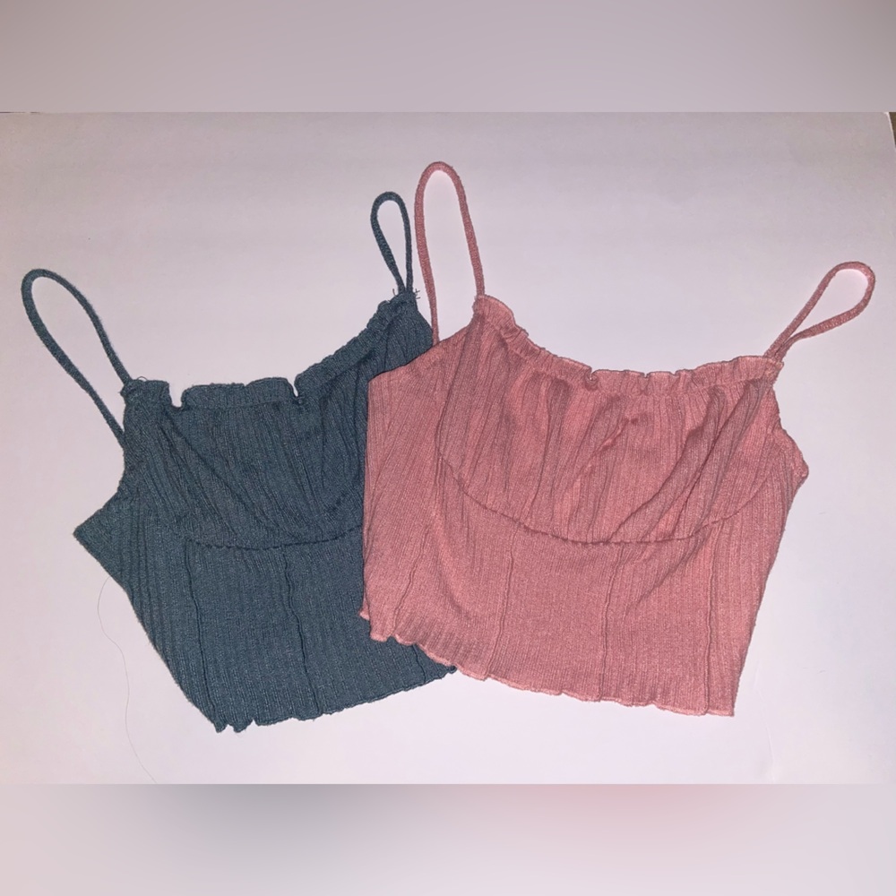 SHEIN Pink & Blue Knit Tops